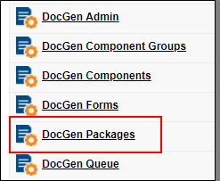 doc gen packages
