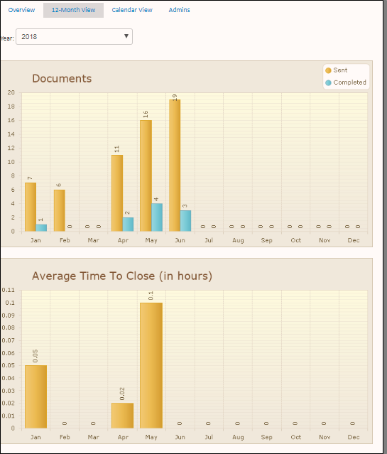 12 month view report