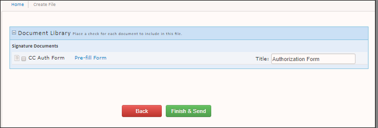 selecting a document