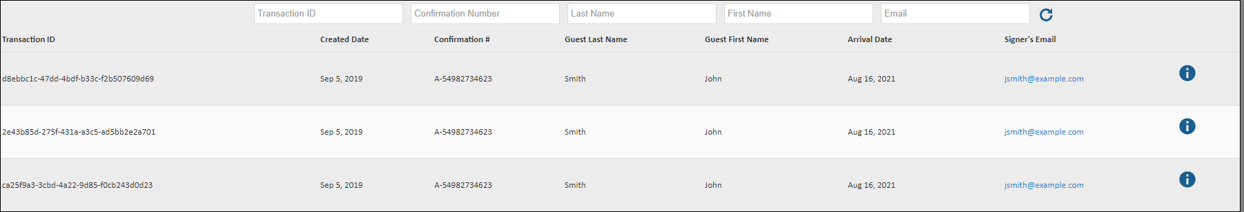 eConfirmations report